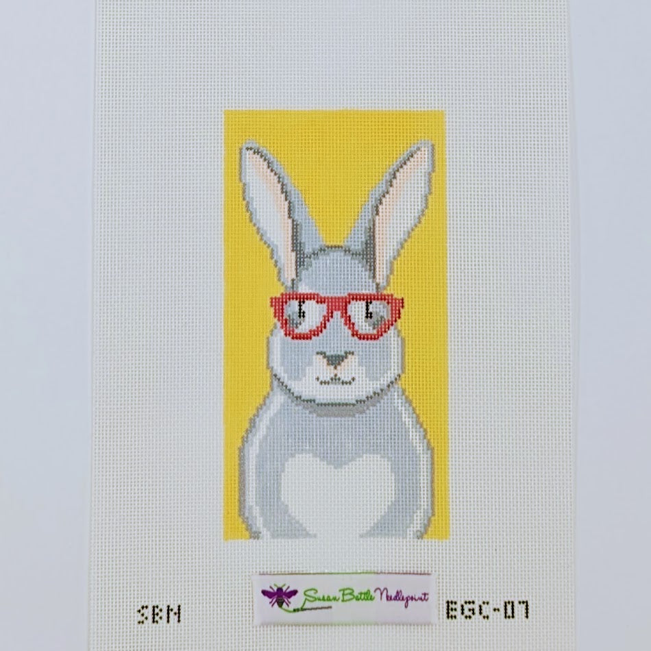 Bunny w. Glasses Eye Glass Case