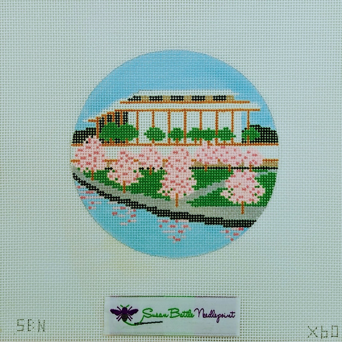 Kennedy Center with Cherry Blossoms ornament