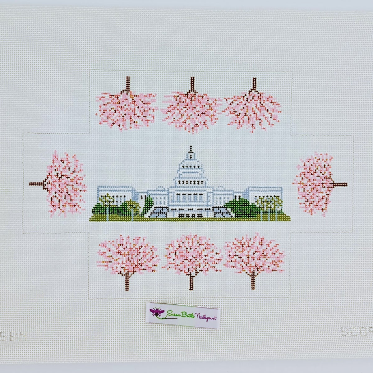US Capitol with Cherry Blossoms Brick Cover
