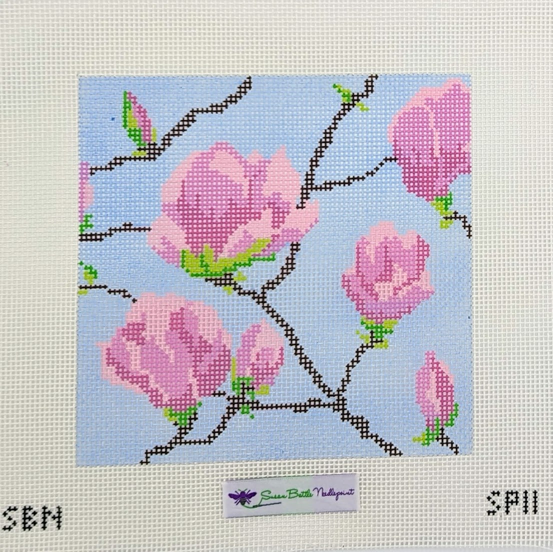 Magnolia Blossoms (on 10 mesh)